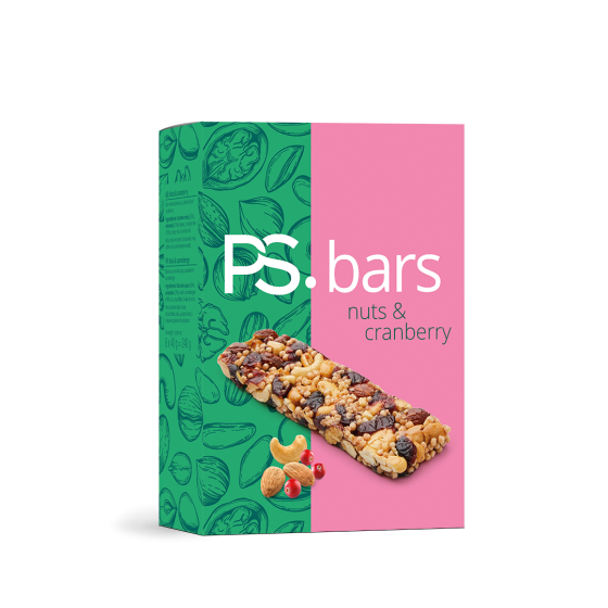 PS. Nuts & Cranberry bar (6st)