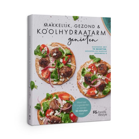 Kookboek 'Makkelijk, gezond en koolhydraatarm genieten'
